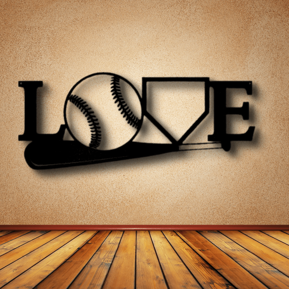 For The Love Of The Game Metal Sign, For The Love Of The Game Monogram, Graduation Gift For Sports Lover, Housewarming Gift, Living Room Decor. - Family Gear Collections