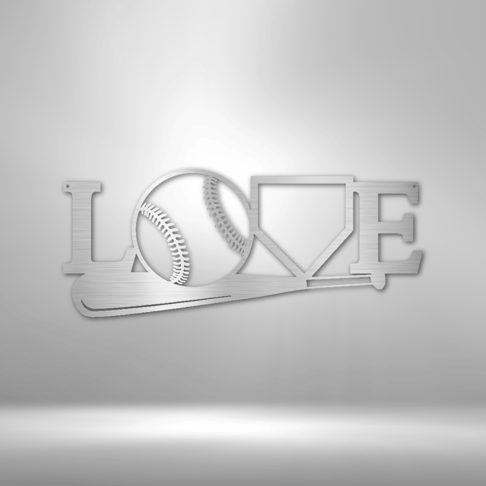 For The Love Of The Game Metal Sign, For The Love Of The Game Monogram, Graduation Gift For Sports Lover, Housewarming Gift, Living Room Decor. - Family Gear Collections