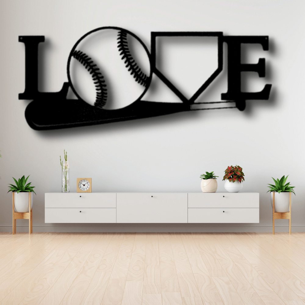 For The Love Of The Game Metal Sign, For The Love Of The Game Monogram, Graduation Gift For Sports Lover, Housewarming Gift, Living Room Decor. - Family Gear Collections