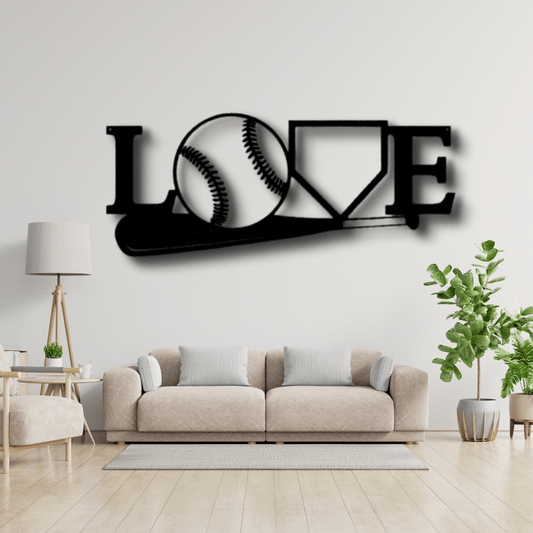 For The Love Of The Game Metal Sign, For The Love Of The Game Monogram, Graduation Gift For Sports Lover, Housewarming Gift, Living Room Decor. - Family Gear Collections