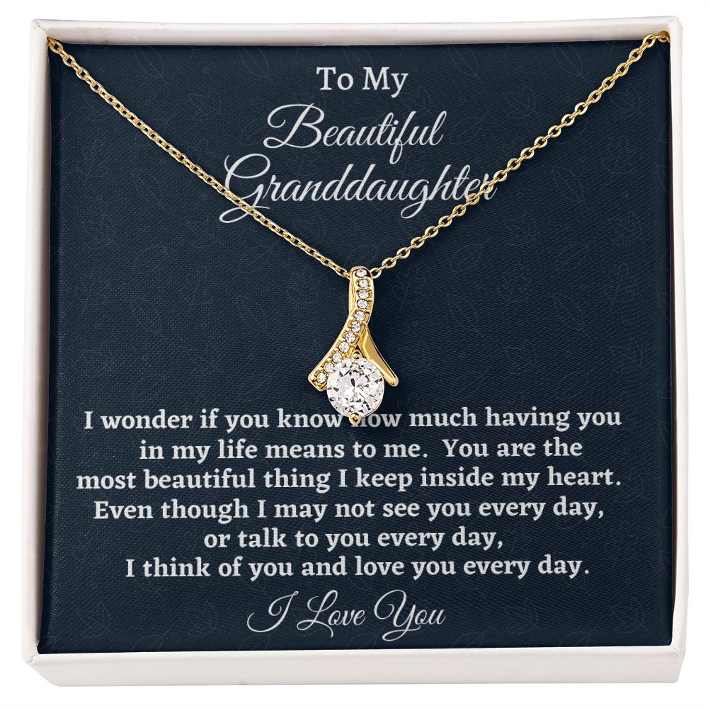 Grandmother and Granddaughter, Alluring Beauty Necklace, Birthday Gift For Her, Happy Birthday, Graduation Gift, I Love You. - Family Gear Collections