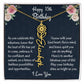 Happy 15th Birthday Flower Name Necklace, Custom Name Birth Month Necklace, Graduation Gift From Bonus Dad, Christmas Gift For My Bonus Daughter, Teen Jewelry Gift. - Family Gear Collections