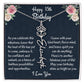 Happy 15th Birthday Flower Name Necklace, Custom Name Birth Month Necklace, Graduation Gift From Bonus Dad, Christmas Gift For My Bonus Daughter, Teen Jewelry Gift. - Family Gear Collections
