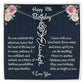 Happy 18th Birthday Flower Name Necklace, Custom Name Birth Month Necklace, Birthday Gift From Bonus Dad, Christmas Gift For My Bonus Daughter, Meaningful Jewelry Gift. - Family Gear Collections