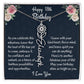 Happy 18th Birthday Flower Name Necklace, Custom Name Birth Month Necklace, Birthday Gift From Bonus Dad, Christmas Gift For My Bonus Daughter, Meaningful Jewelry Gift. - Family Gear Collections