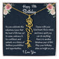 Happy 18th Birthday Flower Name Necklace, Custom Name Birth Month Necklace, Birthday Gift From Bonus Dad, Christmas Gift For My Bonus Daughter, Meaningful Jewelry Gift. - Family Gear Collections