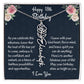 Happy 18th Birthday Flower Name Necklace, Custom Name Birth Month Necklace, Birthday Gift From Bonus Dad, Christmas Gift For My Bonus Daughter, Meaningful Jewelry Gift. - Family Gear Collections