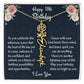 Happy 18th Birthday Flower Name Necklace, Personalized Birth Month Necklace Gift From Mom, Birthday Gift From Loving Mom, Mother To Daughter Gift, Christmas Gift For My Beautiful Daughter. - Family Gear Collections