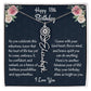 Happy 18th Birthday Flower Name Necklace, Personalized Birth Month Necklace Gift From Mom, Birthday Gift From Loving Mom, Mother To Daughter Gift, Christmas Gift For My Beautiful Daughter. - Family Gear Collections
