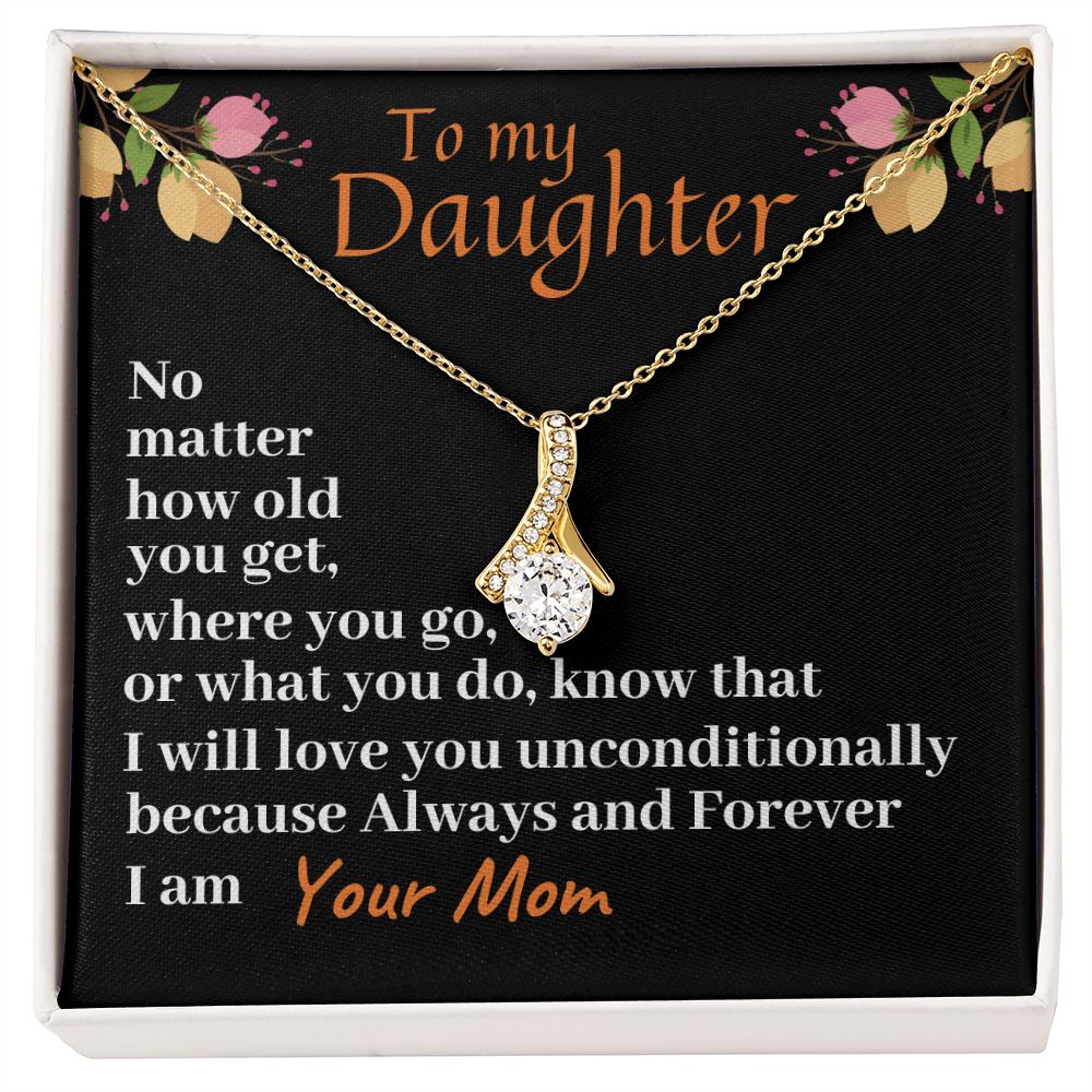 Happy First Communion, Alluring Beauty Necklace, Christian Gift, Baptism Gift, Mom To Daughter, I Love You. - Family Gear Collections