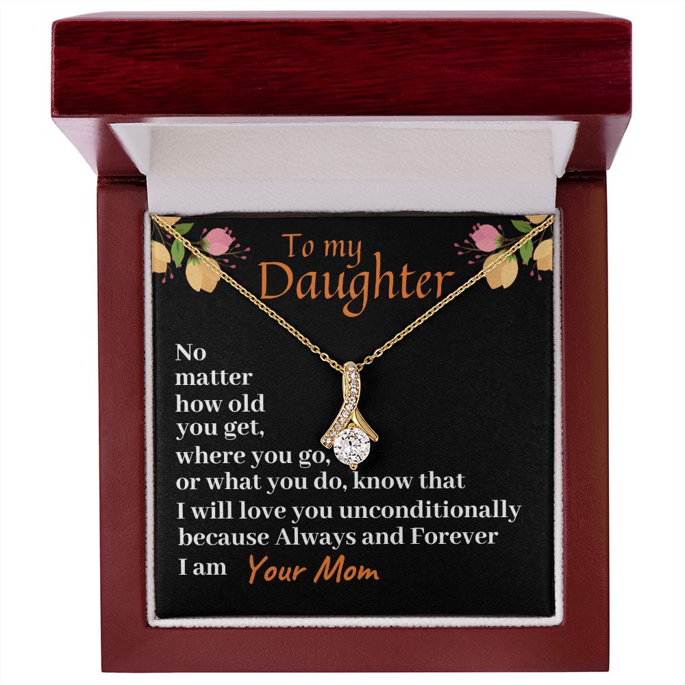 Happy First Communion, Alluring Beauty Necklace, Christian Gift, Baptism Gift, Mom To Daughter, I Love You. - Family Gear Collections