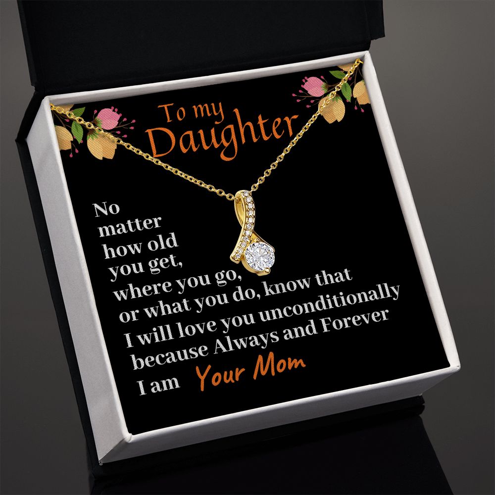 Happy First Communion, Alluring Beauty Necklace, Christian Gift, Baptism Gift, Mom To Daughter, I Love You. - Family Gear Collections