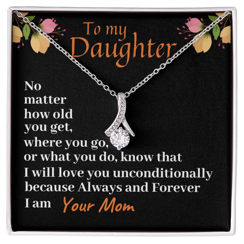 Happy First Communion, Alluring Beauty Necklace, Christian Gift, Baptism Gift, Mom To Daughter, I Love You. - Family Gear Collections