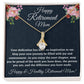 Happy Retirement Mom, Alluring Beauty Necklace, Best Retirement Gift, Christmas Gift, Happy Retirement Gift. - Family Gear Collections