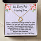 I'm Sorry For Hurting You, Delicate Heart Necklace, Apology Gift For Her, Christmas Gift. - Family Gear Collections
