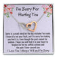 I'm Sorry For Hurting You, Interlocking Hearts Necklace, Apology Gift For Her, Christmas Gift. - Family Gear Collections