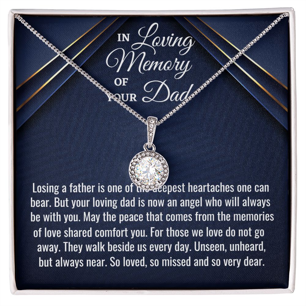 In Loving Memory Of Your Dad, Eternal Hope Necklace, Loss Of Your Dad Gift, Memorial Gift Dad, In Memory Of Your Dad. - Family Gear Collections