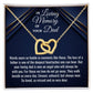 In Loving Memory Of Your Dad, Interlocking Hearts Necklace, Father Memorial Gift, Remembrance Necklace - Family Gear Collections