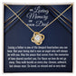 In Loving Memory Of Your Dad, Love Knot Necklace, Loss Of Your Dad Gift, Memorial Gift Dad, In Memory Of Your Dad. - Family Gear Collections