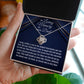 In Loving Memory Of Your Dad, Love Knot Necklace, Loss Of Your Dad Gift, Memorial Gift Dad, In Memory Of Your Dad. - Family Gear Collections