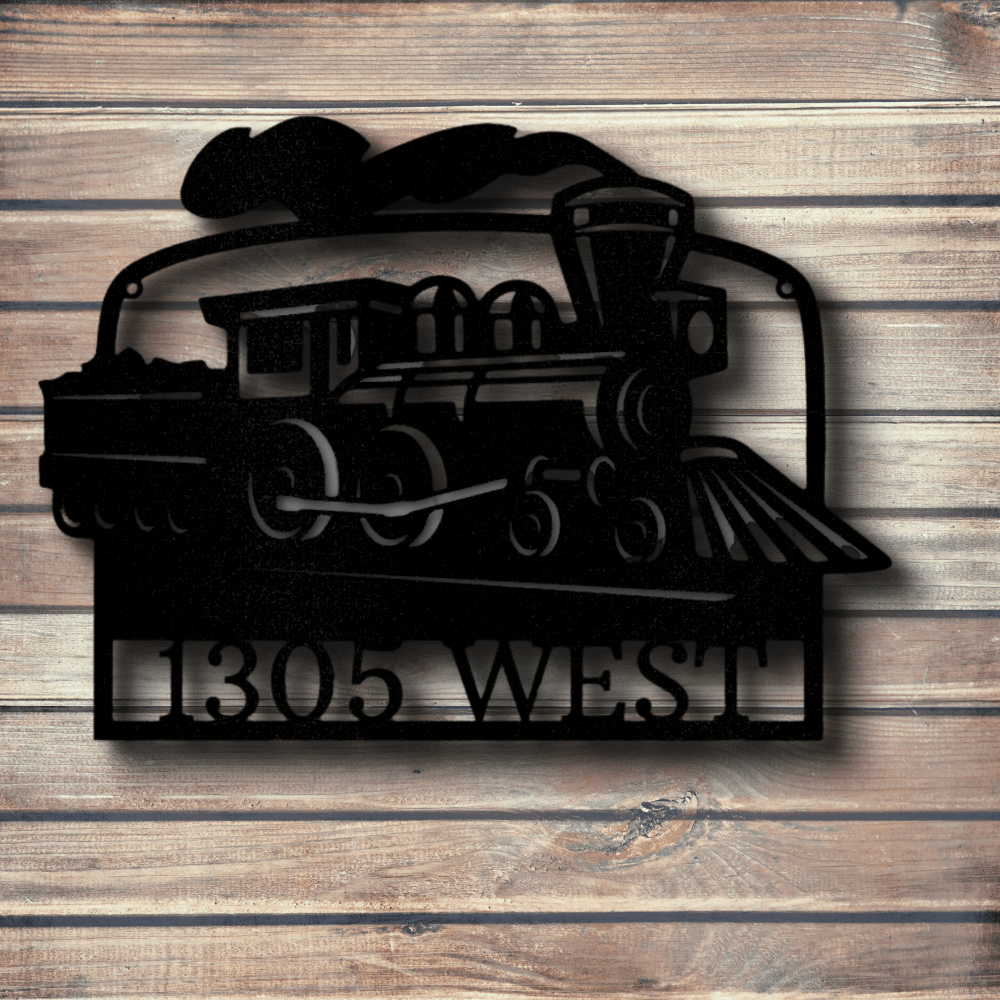 Personalized Coal Train Metal Sign, Custom Coal Train Wall Art, Indoor Outdoor Decor, Fathers Day Gift For Engineman Dad - Family Gear Collections