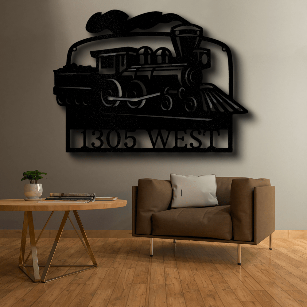 Personalized Coal Train Metal Sign, Custom Coal Train Wall Art, Indoor Outdoor Decor, Fathers Day Gift For Engineman Dad - Family Gear Collections