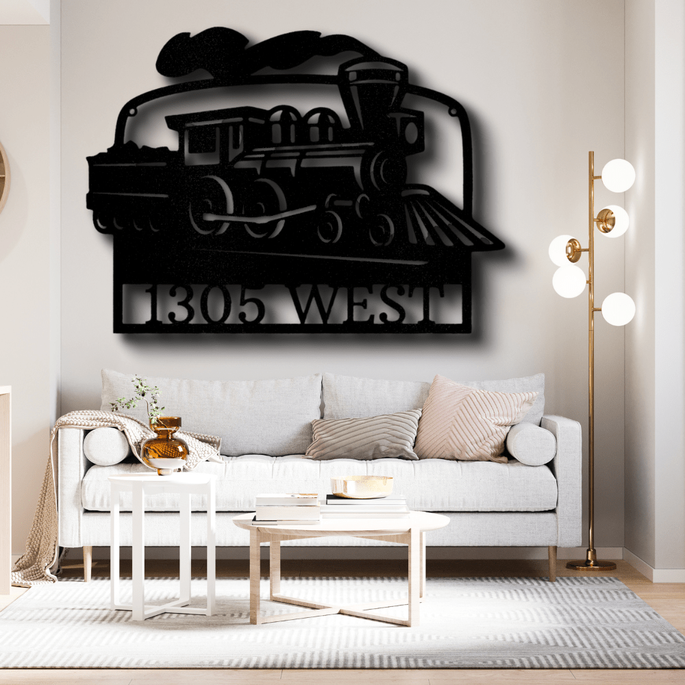 Personalized Coal Train Metal Sign, Custom Coal Train Wall Art, Indoor Outdoor Decor, Fathers Day Gift For Engineman Dad - Family Gear Collections