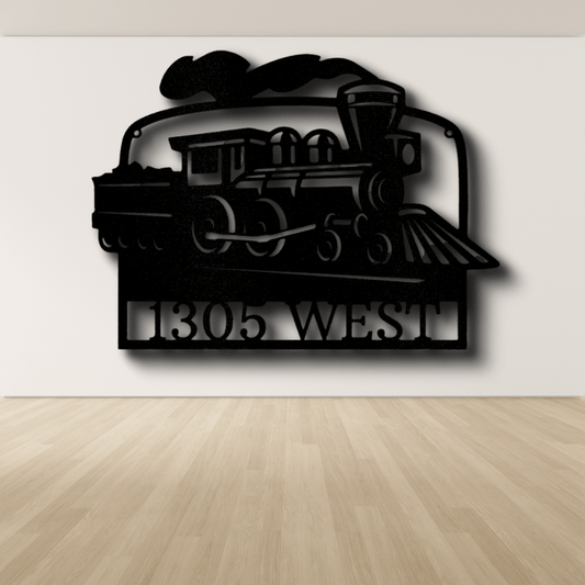 Personalized Coal Train Metal Sign, Custom Coal Train Wall Art, Indoor Outdoor Decor, Fathers Day Gift For Engineman Dad - Family Gear Collections