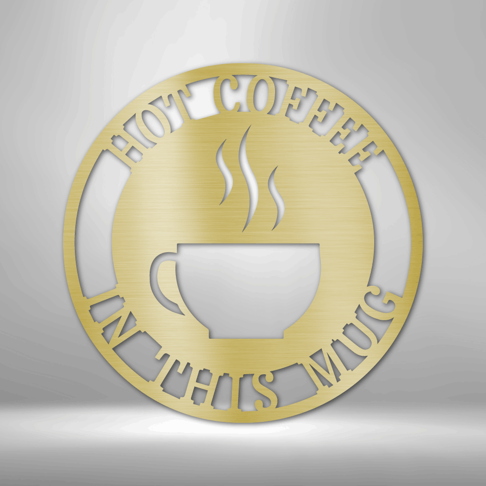 Personalized Coffee Haze Metal Sign, Custom Coffee Haze In A Mug Metal Art, Diner Wall Art Decor, Establishment Hanging, Birthday Gift For A Coffee Connoisseur. - Family Gear Collections