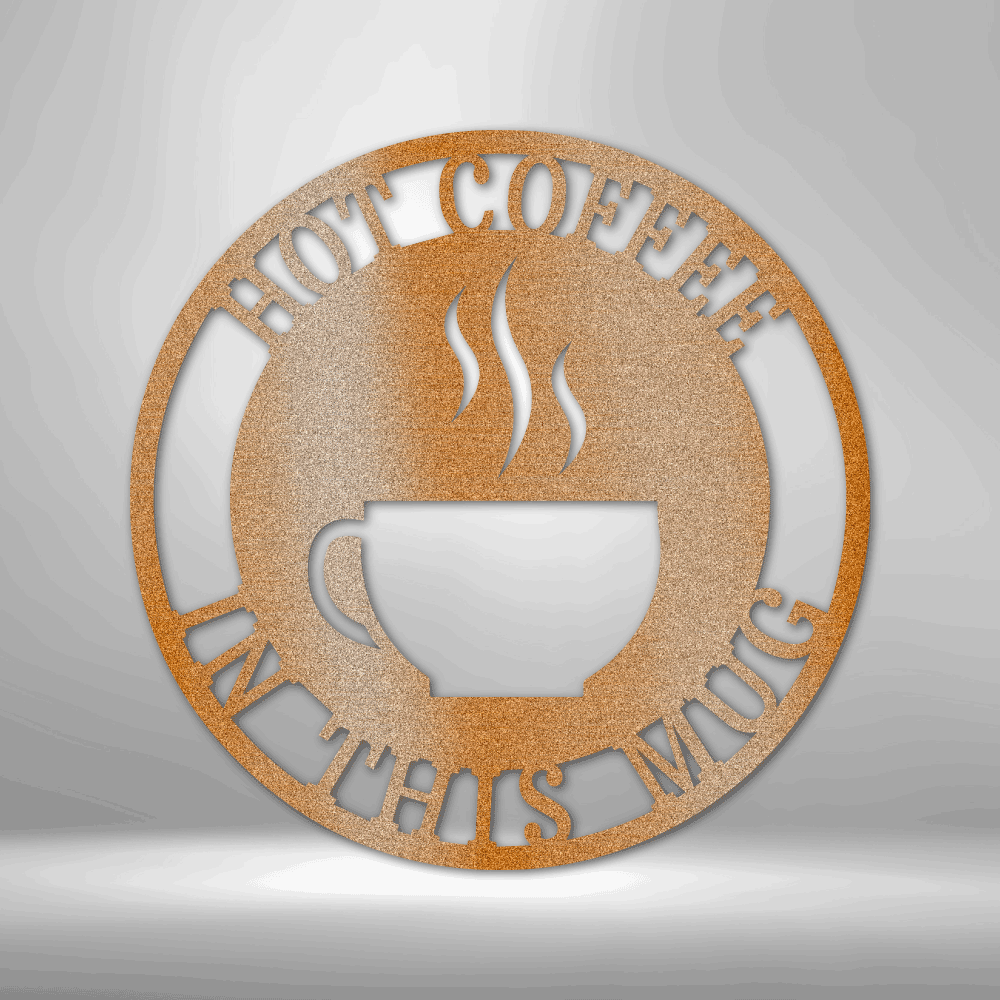 Personalized Coffee Haze Metal Sign, Custom Coffee Haze In A Mug Metal Art, Diner Wall Art Decor, Establishment Hanging, Birthday Gift For A Coffee Connoisseur. - Family Gear Collections