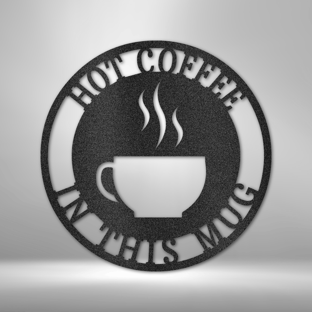 Personalized Coffee Haze Metal Sign, Custom Coffee Haze In A Mug Metal Art, Diner Wall Art Decor, Establishment Hanging, Birthday Gift For A Coffee Connoisseur. - Family Gear Collections