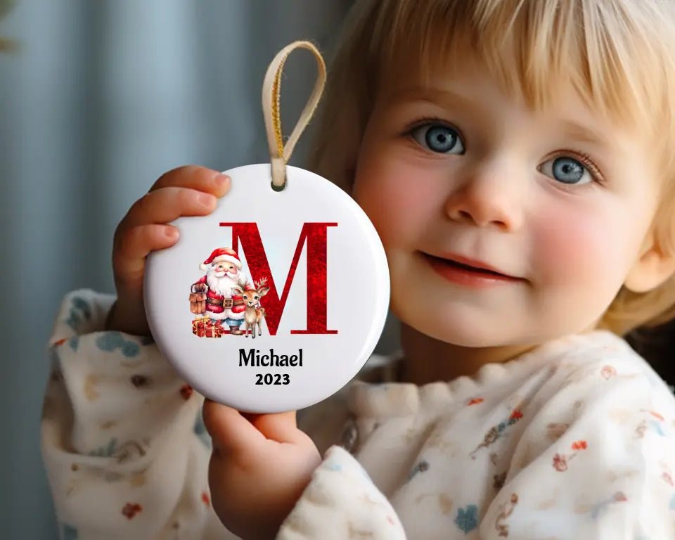 Personalized Name and Initial Ornament - Family Gear Collections