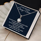 To A Truly Amazing Nurse, Eternal Hope Necklace, Appreciation Gift For Nurse Mom, Mothers Day Gift, Christmas Gift, Women Jewelry, From Proud Son. - Family Gear Collections