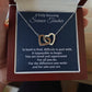 To A Truly Amazing Science Teacher, Interlocking Hearts Necklace. Christmas Gift, Happy Retirement Gift. - Family Gear Collections