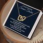 To A Truly Amazing Science Teacher, Interlocking Hearts Necklace. Christmas Gift, Happy Retirement Gift. - Family Gear Collections