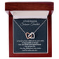 To A Truly Amazing Science Teacher, Interlocking Hearts Necklace. Christmas Gift, Happy Retirement Gift. - Family Gear Collections