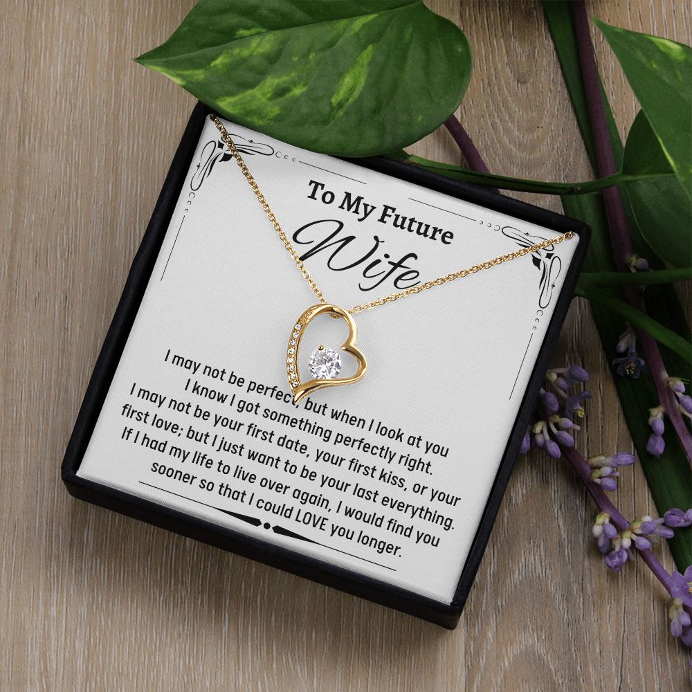 To Amazing Future Wife Forever Love Necklace, Birthday Gift, Wedding Day Gift, Christmas Gift - Family Gear Collections