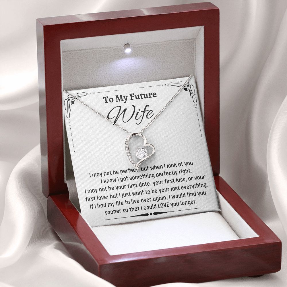 To Amazing Future Wife Forever Love Necklace, Birthday Gift, Wedding Day Gift, Christmas Gift - Family Gear Collections