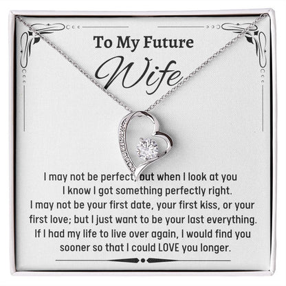 To Amazing Future Wife Forever Love Necklace, Birthday Gift, Wedding Day Gift, Christmas Gift - Family Gear Collections