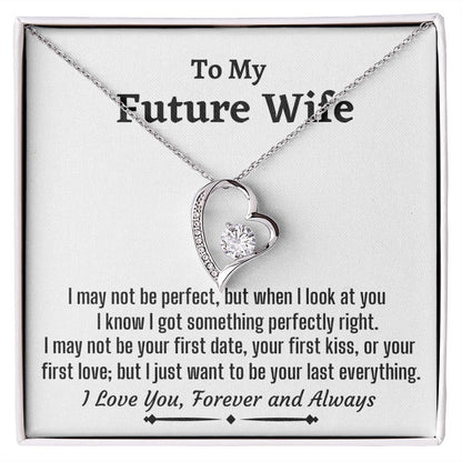 To Amazing Future Wife Forever Love Necklace, Birthday Gift, Wedding Day Gift, Christmas Gift - Family Gear Collections