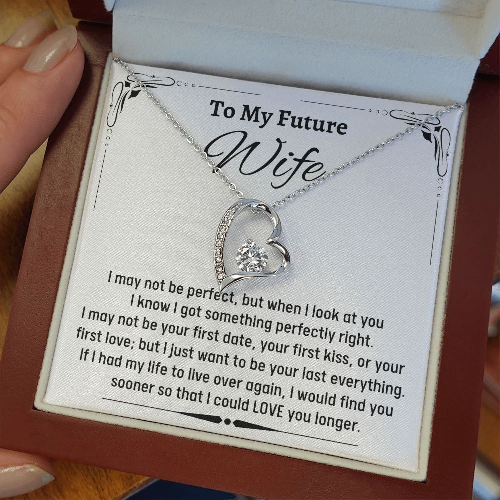 To Amazing Future Wife Forever Love Necklace, Birthday Gift, Wedding Day Gift, Christmas Gift - Family Gear Collections