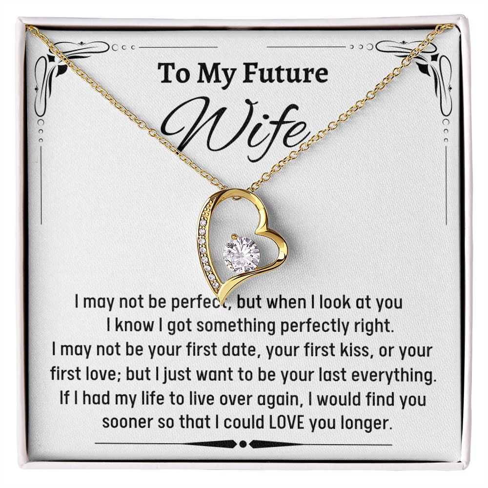 To Amazing Future Wife Forever Love Necklace, Birthday Gift, Wedding Day Gift, Christmas Gift - Family Gear Collections