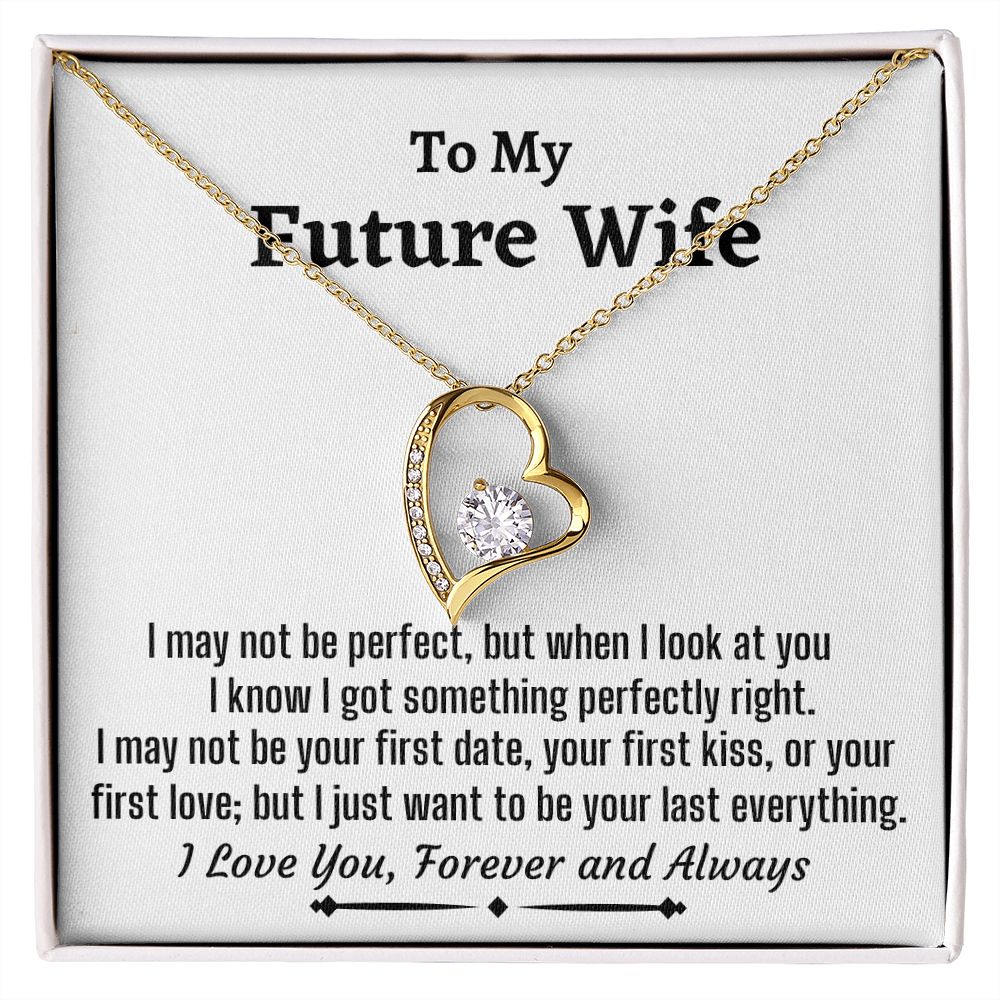 To Amazing Future Wife Forever Love Necklace, Birthday Gift, Wedding Day Gift, Christmas Gift - Family Gear Collections