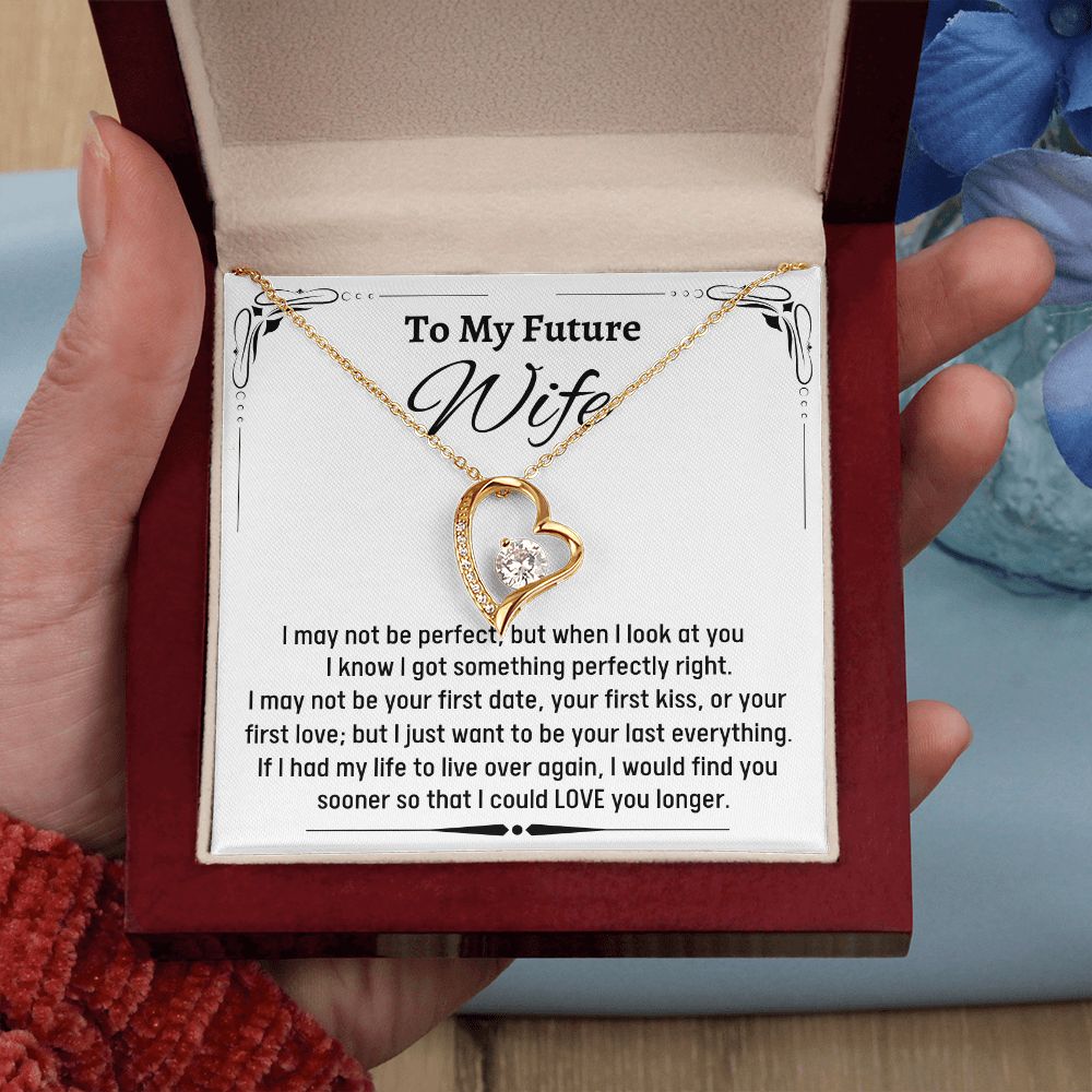 To Amazing Future Wife Forever Love Necklace, Birthday Gift, Wedding Day Gift, Christmas Gift - Family Gear Collections