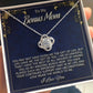 To My Amazing Bonus Mom, Love Knot Necklace, Mother's Day Gift, Christmas Gift, From Bonus Son. - Family Gear Collections