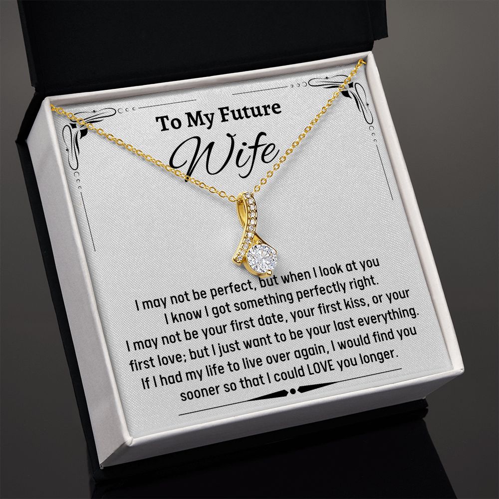 To My Amazing Future Wife Alluring Beauty Necklace, Birthday Gift, Wedding Day Gift, Christmas Gift - Family Gear Collections