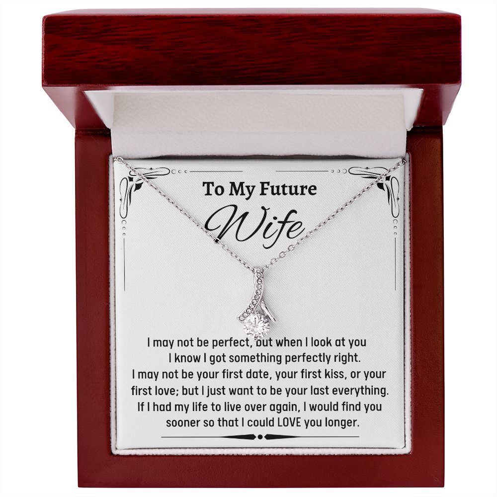 To My Amazing Future Wife Alluring Beauty Necklace, Birthday Gift, Wedding Day Gift, Christmas Gift - Family Gear Collections