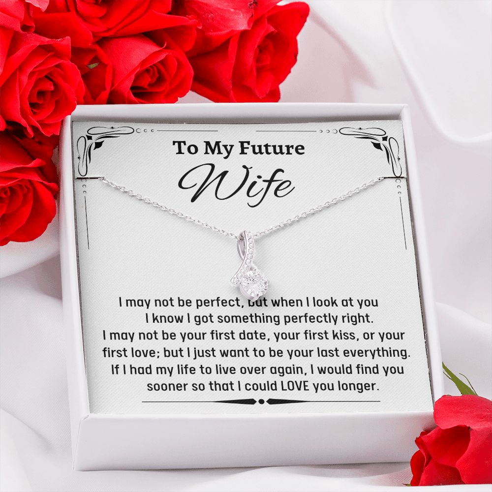 To My Amazing Future Wife Alluring Beauty Necklace, Birthday Gift, Wedding Day Gift, Christmas Gift - Family Gear Collections