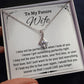 To My Amazing Future Wife Alluring Beauty Necklace, Birthday Gift, Wedding Day Gift, Christmas Gift - Family Gear Collections