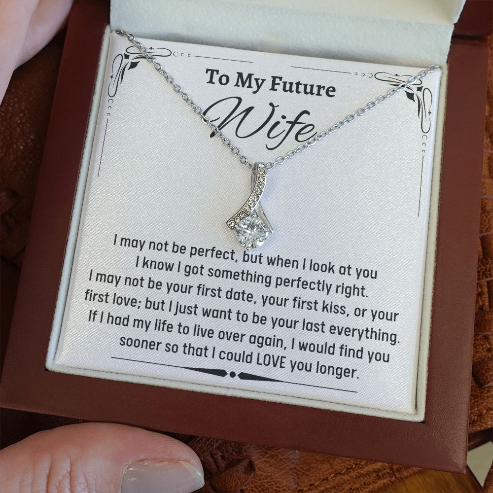 To My Amazing Future Wife Alluring Beauty Necklace, Birthday Gift, Wedding Day Gift, Christmas Gift - Family Gear Collections